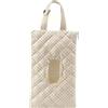 Starnearby Porta Salviettine Umidificate da Borsa Trapuntata per Neonati, Pochette Porta Salviette, Astuccio Porta Salviette, Borsa per Salviette Umidificate da Viaggio per Passeggino e Auto (Pois)