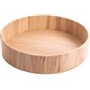 INNSPIRO Grande vassoio rotondo in legno di zattera da 28 x 6,5 cm.