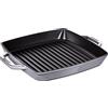 STAUB 40511-785-0 Grill Pans Bistecchiera Rettangolare con Due Manici, 390 x 55 x 495