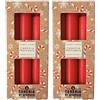Cereria Di Giorgio 3 Candele Profumate - Candy Canes Frutti Rossi - Cera Vegana - Pocket Season Natale - Idea Regalo - Made in Italy - Cereria Di Giorgio (Confezione da 2)