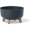 Prosperplast Vaso da fiori 6,8L Gracia 28,5x28,5x17,7 cm, Antracite