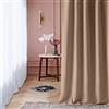 ROOM99 Curtain - Tenda con occhielli, 180 x 280 cm, larghezza x altezza, oscurante, per soggiorno, camera da letto, colore beige, 1 pezzo