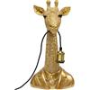 Kare Design lampada da tavolo Giraffe Gold, oro, 50 cm, motico giraffa, animali esotici, stile giungla, per decorazione soggiorno, stanzetta bambini ragazzi, punto luce, lampadina non inclusa