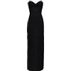 Cocila Vestito Donna Estivo Taglia Large Vestito con Balze Donna Vestito Corto Donna Estivo Viscosa Vestito Nero Aderente Donna Vestiti da Sera per Ragazza Abito Donna Smanicato