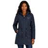 Geographical Norway Donna Giacca Dagny parka media impermeabile cappuccio regolabile coulisse vita zip centrale antivento elegante casual moderno donna pioggia stile urbano