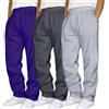 Generico 3 Pezzi Pantaloni Tuta Uomo Larghi, Lunghi Pantalone Sportivi Jogging con Tasche e Vita Elastica con Laccio Tinta Unita Pantaloni Baggy Palestra Pantalone Abbigliamento Uomo per Running Fitness Sport