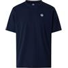 NORTH SAILS T-Shirt Uomo in Jersey di Cotone Organico con Patch Logo