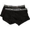 Dirk Bikkembergs Boxer Uomo Bikkembergs Confezione 2 Boxer Cotone elesticizzato Elastico a Vista Underwear Articolo BKK1UTR02BI BI Pack Trunk