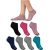 Prisco 7 Paia Calzini Donna Cotone - Fantasmini Pariscarpa Invisibili per Sneakers - Abbigliamento Donna Everyday Essentials - Calze in Confezione Regalo Tubo Tennis (35-40 | Colori Assortiti)