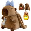 Bpoeee Capybara Plush Backpack - Soft, Cute Animal Design, Lightweight & Comfortable - Perfect for Travel, Gifts, Boys & Girls