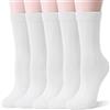 MOGGEI Calze Sottili In Lana Merinos Per Donne | Calzini da donna in lana Merino, caldo e traspirabile in inverno, set di 5 paia