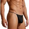 YINYOUYU Perizoma da uomo in seta regolabile sexy T-Back Low Rise Underwear