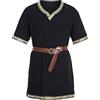 RUMAOZIA Costume da cavaliere medievale da uomo, per Halloween, per cosplay, surcoat vestito, tunica, retrò, abbigliamento medievale, gonna templare, tunica, rinascimentale, vichingo, crociata
