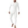 QIXING Set intimo termico da uomo foderato in pile con calzamaglia lunga calda per inverno, sci, calcio, lavoro
