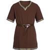RUMAOZIA Costume da cavaliere medievale da uomo, per Halloween, per cosplay, surcoat vestito, tunica, retrò, abbigliamento medievale, gonna templare, tunica, rinascimentale, vichingo, crociata