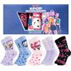 Get Trend Huntrix Kpop Demon Hunters Calzini Bambina e Ragazza, 5 Paia | Calze Divertenti e Colorate con Design di Rumi, Zoey e Mira, Comodi e Traspiranti, Regalo per Bambina
