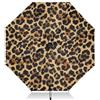 GAIREG Ombrello da viaggio antivento, ombrello compatto, apertura automatica, borsa portatile, ideale per le donne, leopardato a pois beige
