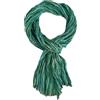 Rotfuchs Sciarpa in cotone, da uomo, estiva, effetto stropicciato, motivo a righe, colore: turchese, multicolore, 170 x 20 cm (L x B) (175 x 45 cm)