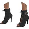 Lggwunsi Tacchi Heels Dance 10cm 7 cm Class Bootie Scarpe da Ballo Donna con Tacco Alto Sexy in Rete, Eleganti Decollete Scarpes Tacco Punta Aperta, per Performance Feste Giornaliere e Serali