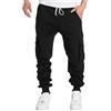 LUNULE Pantaloni Tuta Uomo Cotone, Pantaloni Cargo Lunghi da Uomo Leggeri in Tinta Unita con Tasche Multiple Pantalone da Jogging Moderni dalla vestibilità Regolare Pantalone per Sport all'Aria Aperta