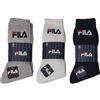 Fila 6 PAIA CALZE TENNIS IN COTONE SPUGNA, UOMO DONNA RAGAZZI, TAGLIE DALLA 36 ALLA 46, COLORI ASSORTITI.