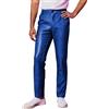 RUMAOZIA Pantaloni da uomo con brillantini, in argento metallizzato, da discoteca, con paillette, brillanti, per feste, pantaloni lunghi da jogging Shiny Clubwear con glitter