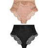 NEXT Donne Confezione da 2 Slip in Pizzo Modellanti e contenitivi | Standard, Sentiti più sicura con questa confezione da 2 slip in pizzo modellanti a vita alta