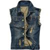 RUMAOZIA Gilet di jeans da uomo, oliva, gilet da pescatore da uomo, verde, per il tempo libero, comodo, in tinta unita, gilet in denim alla moda, minimalista da cowboy
