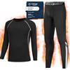 Qyibleri Set Intimo Termico Bambino - Asciugatura Rapida Maglia Termica Bambino & Leggings Termici, Calzamaglia Termica Bambino Traspiranti e Accoglienti per Lo Sci, Il Calcio, ECC