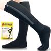 Ailaka Calze a compressione con cerniera da 15-20 mmHg per donne e uomini, supporto per dita chiuse, calze mediche graduate per vene varicose, perfette per atletica, corsa, viaggi in volo, supporto,