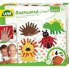 LENA - Animali Divertenti da Costruire, Set per la Realizzazione di Animali, la Mano del Bambino Funge da sagoma per i Vari componenti dello Stampo