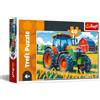 Trefl - Macchina Agricola - Puzzle 60 Pezzi - Puzzle Colorato con Camion, Intrattenimento Creativo, Divertimento per Bambini dai 4 anni