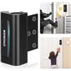 Crosize Serratura per porta migliorata per bambini, con resistenza agli urti da 7,6 cm, 362,9 kg, per porta oscillante verso l'interno, chiavistello con 8 viti per la penetrazione non autorizzata