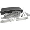 GearWrench 89058 1/4, 3/8, 1/2 Pollici Guida 6,12 Punti Set Standard Profondo SAE, 110 Pezzi