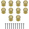 Amig - Confezione da 10 Pomelli per mobili - Ø25 mm - Colore Oro Spazzolato - Realizzato in Zamak - Per cassetti e armadi da cucina e bagno con stile moderno, decorativo e uso comodo - Mod. 811