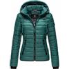 Navahoo Lulana giacca mezza stagione da donna con cappuccio, Ocean green,