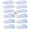 HMCEY 12 PCS Cunei Fermaporta Plastica Trasparente,HMCEY Ferma Porta Da Pavimento | Cuneo Fermaporta Impilabile Antiscivolo,Door Wedge Stopper,2 Misure,Design Inclinato,Non Si Deforma,Per Armadi, Librerie