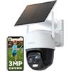 Imou 2K Telecamera WiFi Esterno Senza Fili con Pannello Solare, 2,4/5GHz | Rilevamento di Persone/Veicoli, Registrazione AOV 24/7, Tracciamento Intelligente, 5000mAh, Visione Notturna a Colori, IP65