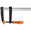 Neo Tools Morsa a vite 120 x 300 mm, portata massima fino a 200 kg, in acciaio, strato antiscivolo, rivestimento, manico in plastica a 2 componenti