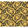 A.S. Création Carta da parati Versace Carta Da Parati Luxury Carta da parati tessuto non tessuto 10.05 m x 0.70 m Oro Nero Made in Germany 935834 93583-4