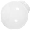 VICASKY Globo Paralume da Esterno in Acrilico Bianco, Diametro Base 7, 5cm | Globo per Lampioni da Giardino, Paralume Sfera per Lampadario, Facile da Montare e Rimuovere