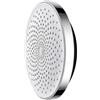 GLFLOW Soffione doccia a pioggia per bagno con getto forte e cromato | Soffione doccia grigio opaco, 22,5 x 22,5 cm, tecnologia di aspirazione dell'aria, installazione rapida
