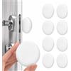 ZVKACT ZVAKCT 10 Paracolpi Porta, Adesivo, Bianco, Protezione Muro, Standard, Per Maniglie E Pavimento