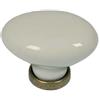 nextradeitalia 5PZ POMOLI OVALI IN PORCELLANA MOD.P02.01 AVORIO - mm.24x34x25h.