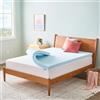 LINENSPA - Topper/coprimaterasso in memory foam, 7,6 cm, con infuso di gel, soffice al tatto, rinfrescante, allevia la pressione, certificato CertiPUR, per letto queen size