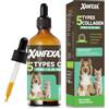 XANFEXA 120ml-Collagene Liquido Premium A 5 Tipi Per Cani E Gatti|Supporto 3 In 1 Per Pelle E pelo,Articolazioni E Digestione|Da Animali Allevati Al Pascolo,Con MSM, Biotina E Acido Ialuronico