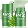 nailpretty 2 Pezzi Green Mask Stick, Maschera Al Tè Verde Per Viso, Mask All'Argilla Spalmabile, Anti Punti Neri, Pulizia Profonda dei Pori, Controls The Oil, Ideale per pelle mista e grassa