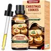 MIGCAPUT Olio Profumato Biscotti di Natale 100ML, Olio Essenziale Aromatico Natalizia Premium per Diffusori, Creazione di Candele Profumate & Saponi, Profumo Dolce e Caldo per Natale e Feste