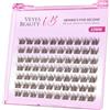 VEYESBEAUTY Ciglia Finte Kit Marroni fai da te Extension LuxeBold 10mm | Newbie's Five-Second Ciglia Finte Ciuffetti Naturali e Sottili Ciglia Colorate Lash Clusters Ciuffetti Ciglia Finte