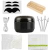 Kiuiom Ceretta per Naso e Orecchie per Uomo, Ceretta per Sopracciglia | Waxer Mini Scaldacera,Kit Depilazione Perle di Cera Dura, Applicatori,per Naso, Sopracciglia, Labbro Superiore e Viso